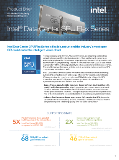 Intel® Data Center GPU z serii Flex — informacje o produkcie