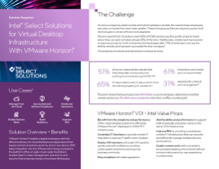 Zdjęcie Intel® Select Solutions for Virtual Desktop Infrastructure z VMware Horizon®