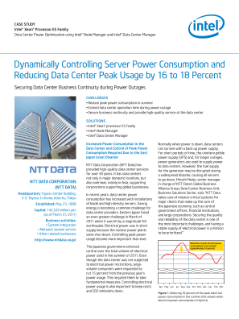 case study
Intel® Xeon® Processor E5 Family
Data Center Power Optimization using Intel® Node Manager and Intel® Data Center Manager