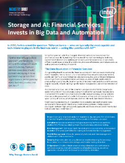 Financial Services Invests in Storage