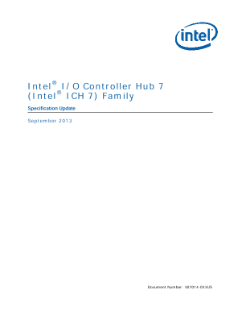®
Intel I/O Controller Hub 7
®
(Intel ICH 7) Family
Specification Update