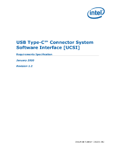 USB Type-C Connector System Software Interface Specification