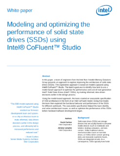 Intel® CoFluent™ Studio Models Optimize Intel® SSD Performance